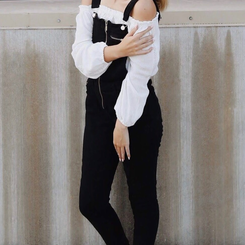 Black overalls